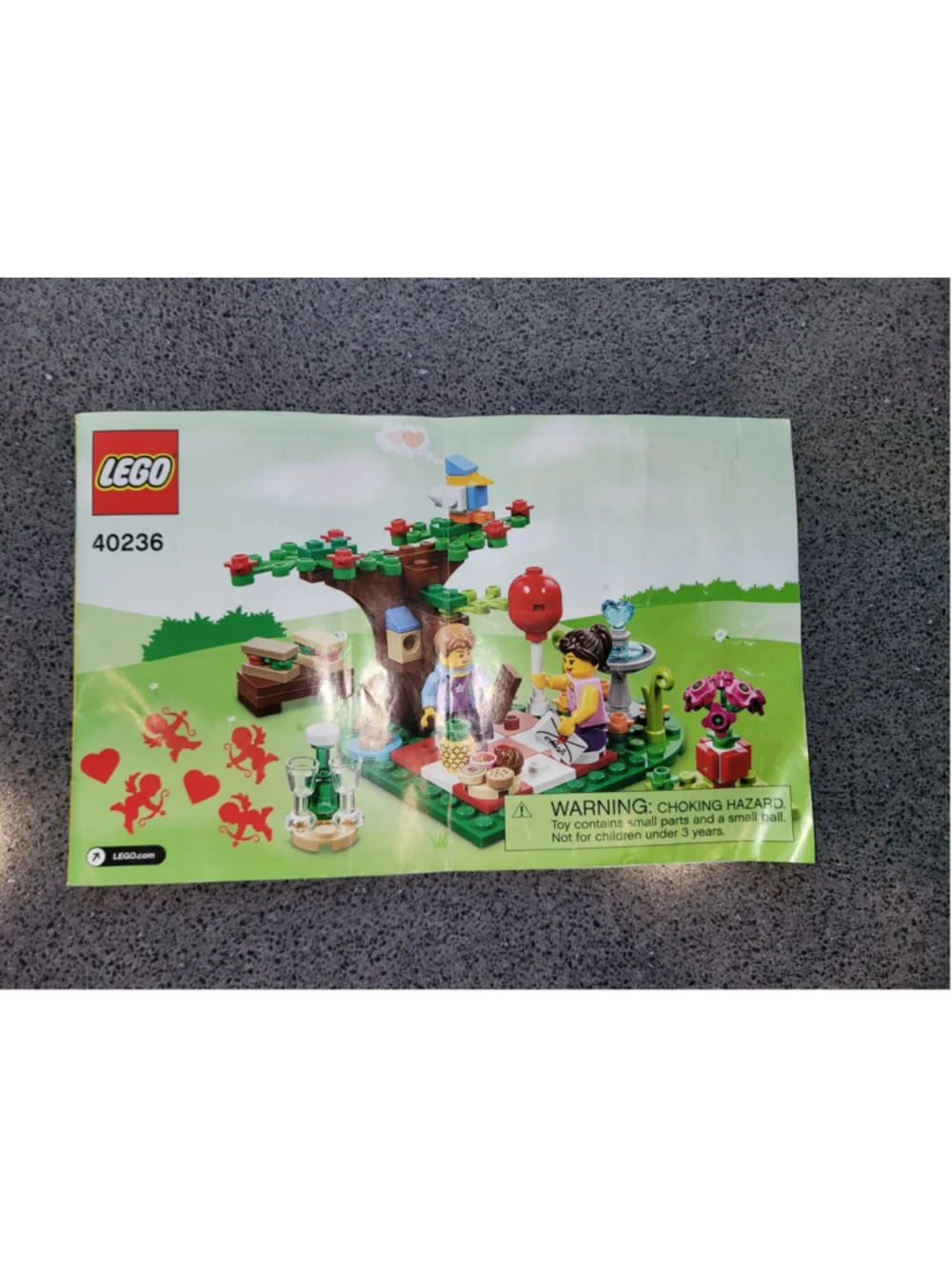 LEGO Seasonal Valentines Day Set (40236) Manual ONLY Retired GUC No Bricks